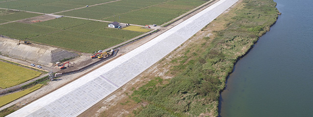 宮城県発注 築堤盛土